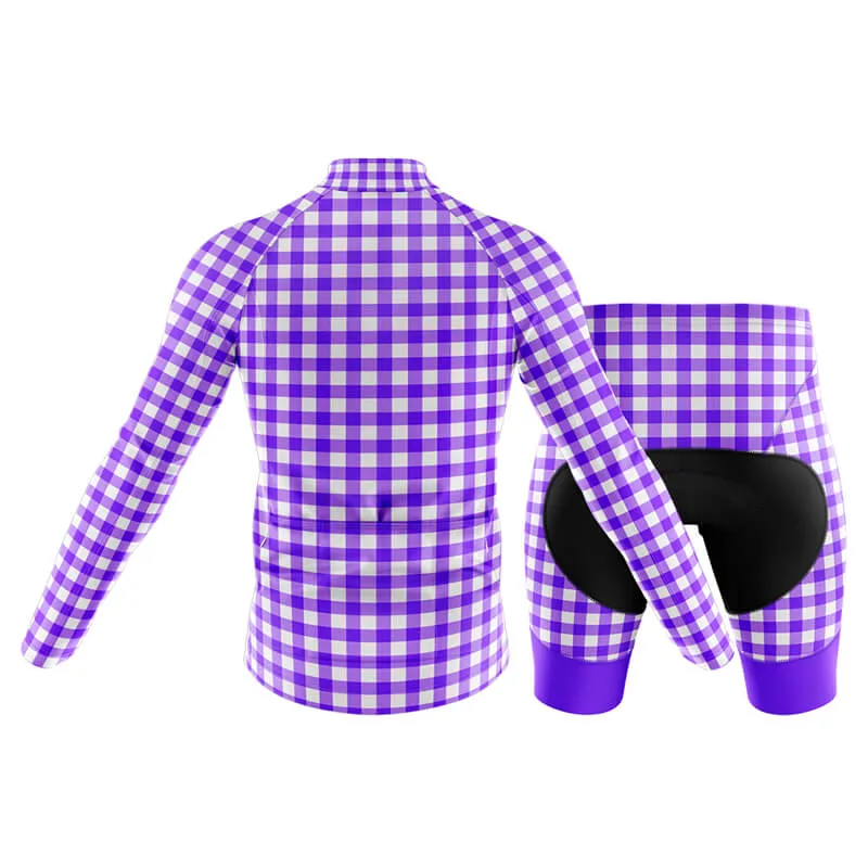 Checkered (Violet) Club Cycling Kit