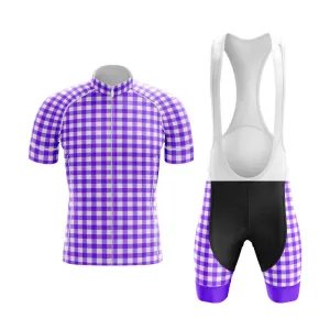 Checkered (Violet) Club Cycling Kit