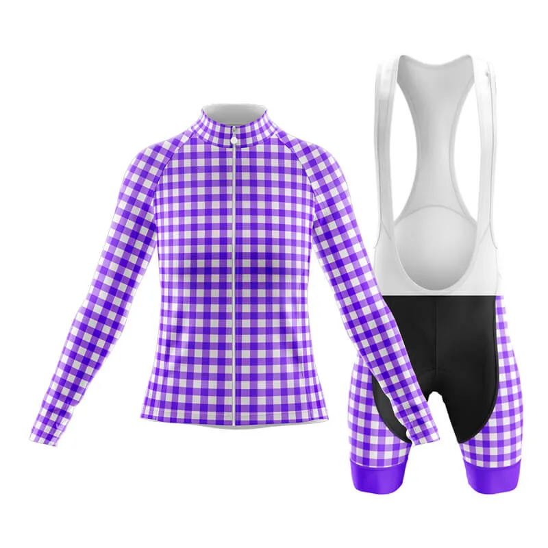 Checkered (Violet) Club Cycling Kit