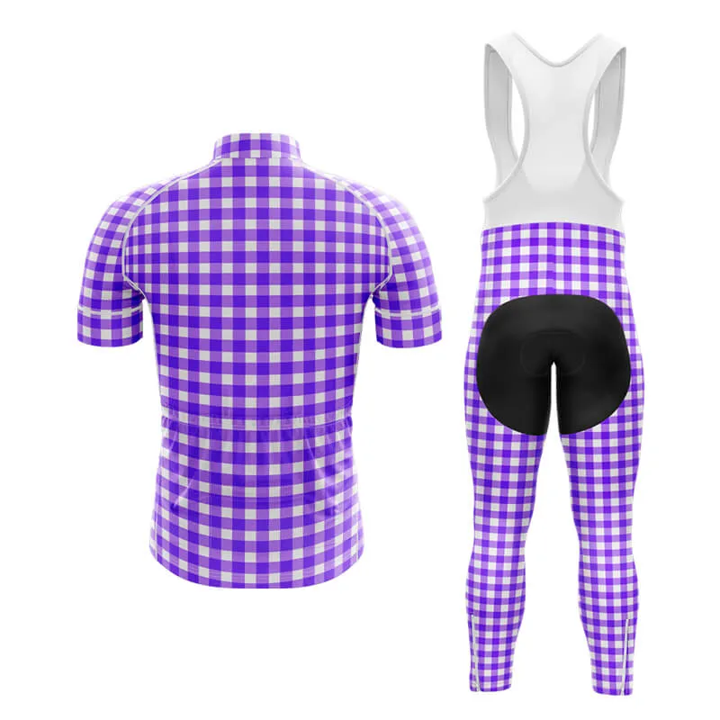 Checkered (Violet) Club Cycling Kit