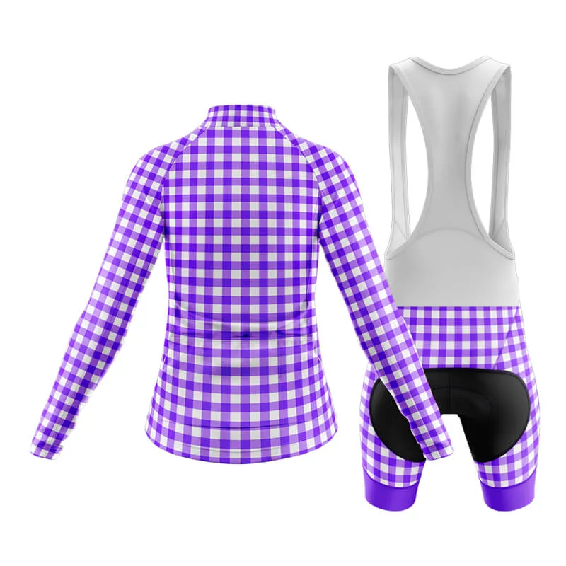 Checkered (Violet) Club Cycling Kit