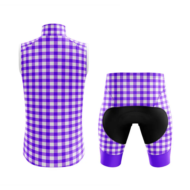 Checkered (Violet) Club Cycling Kit