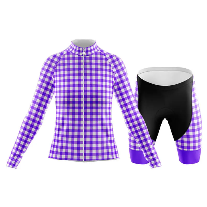 Checkered (Violet) Club Cycling Kit