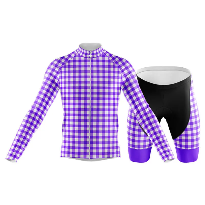 Checkered (Violet) Club Cycling Kit