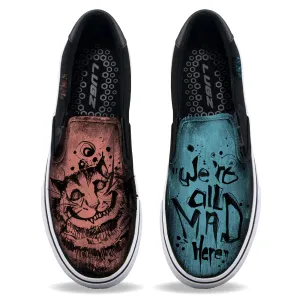 Cheshire Cat Unisex Slip ons