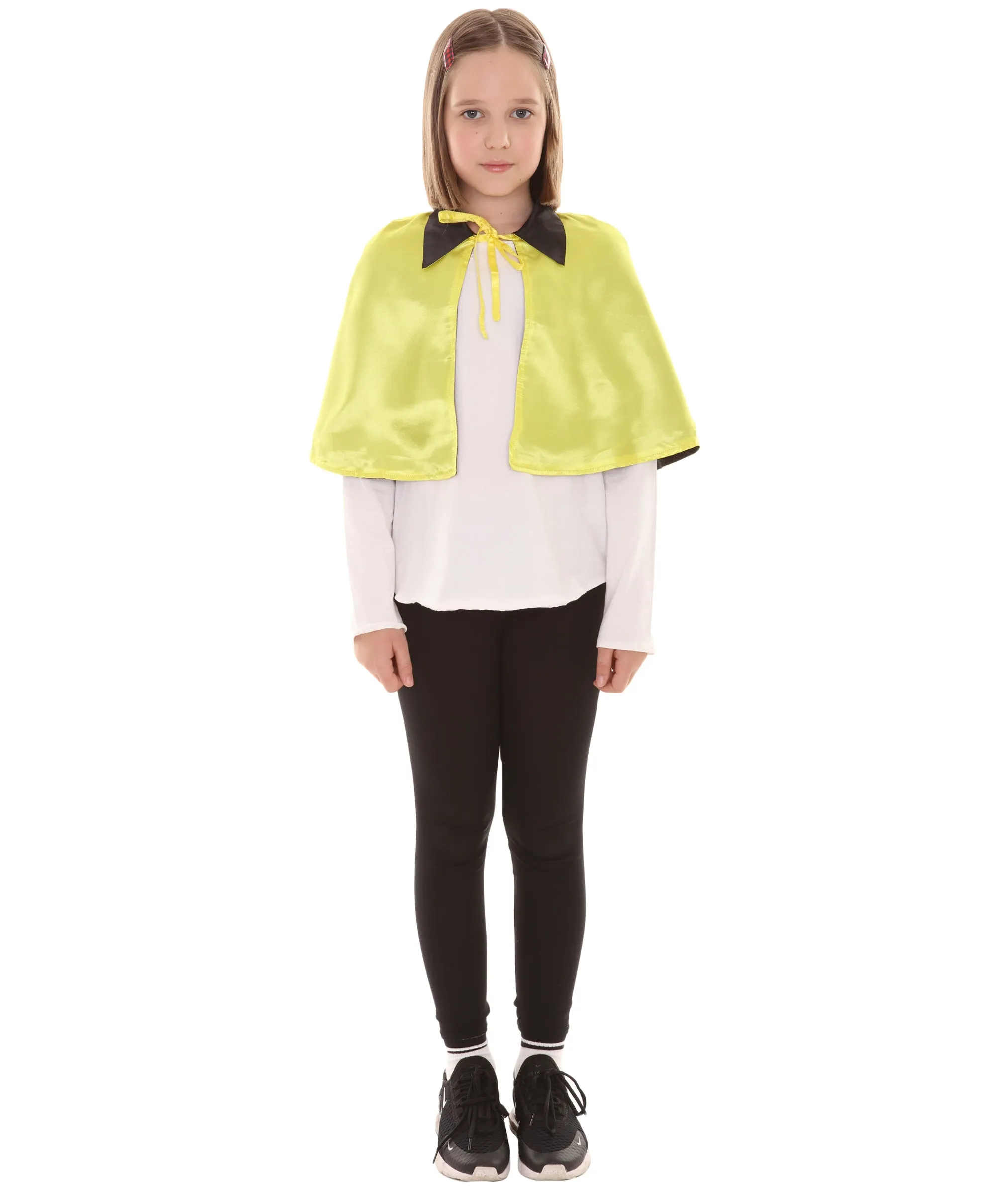 Child's Vampire Cape Costume | Yellow & Black Halloween