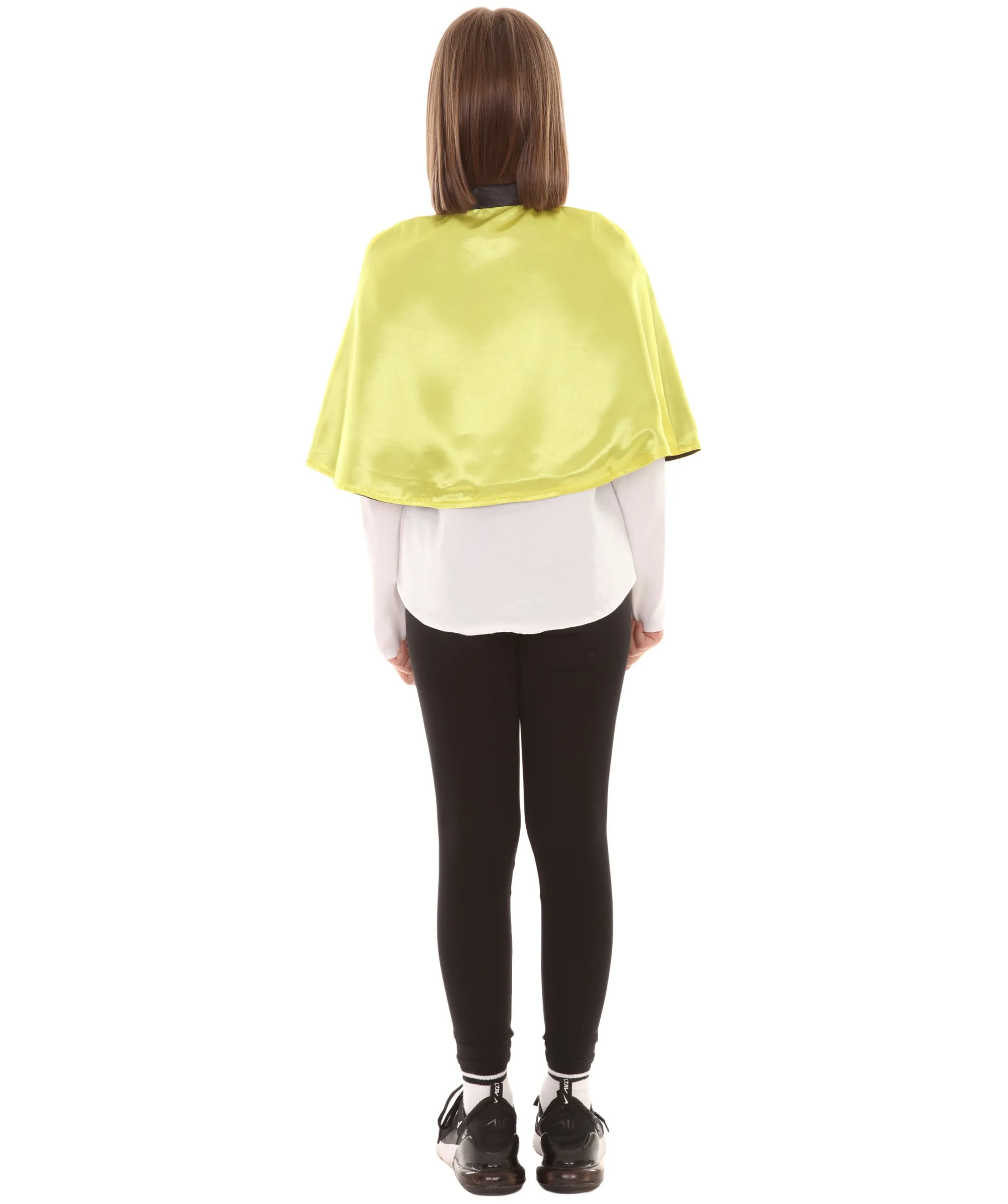 Child's Vampire Cape Costume | Yellow & Black Halloween