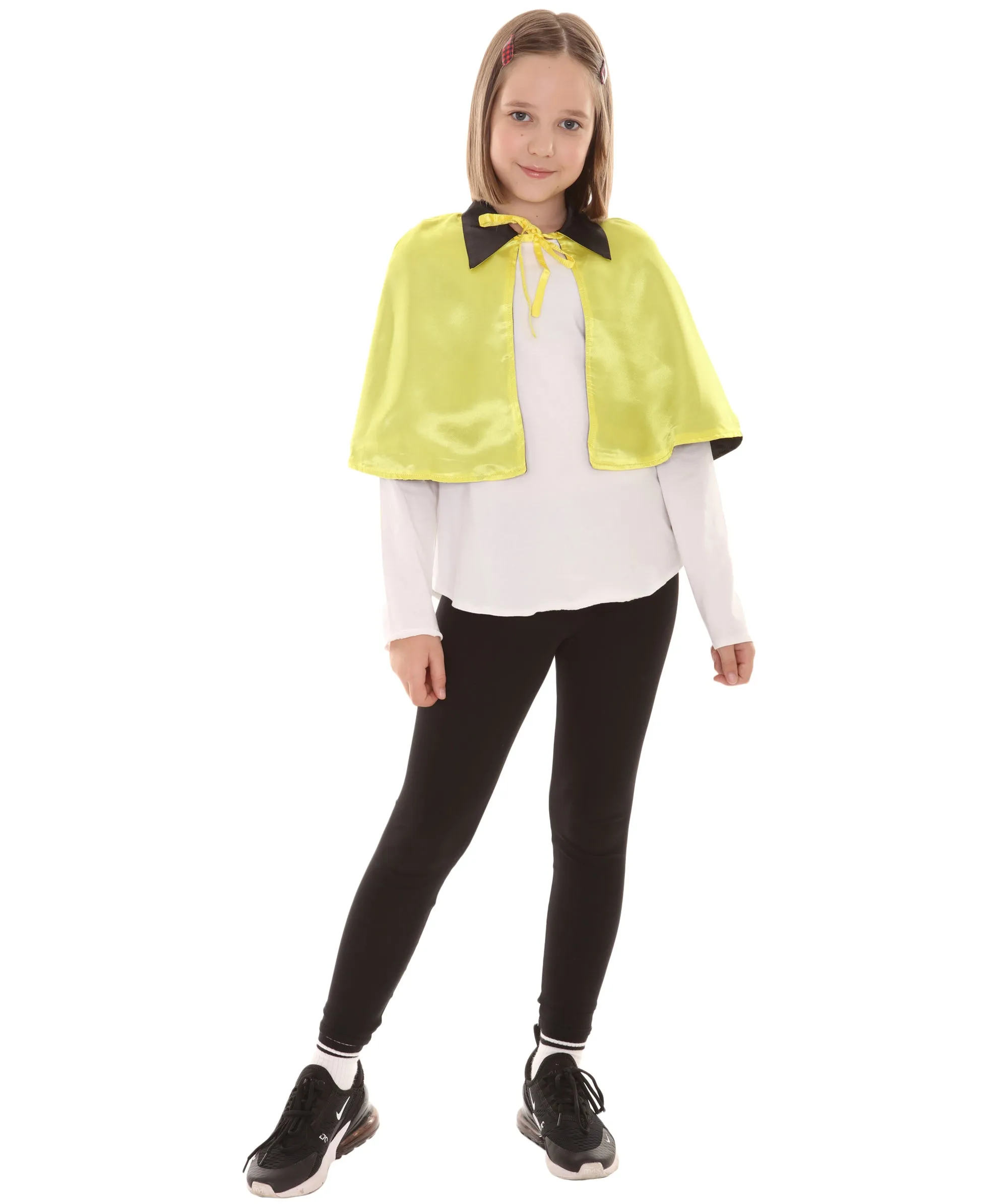 Child's Vampire Cape Costume | Yellow & Black Halloween