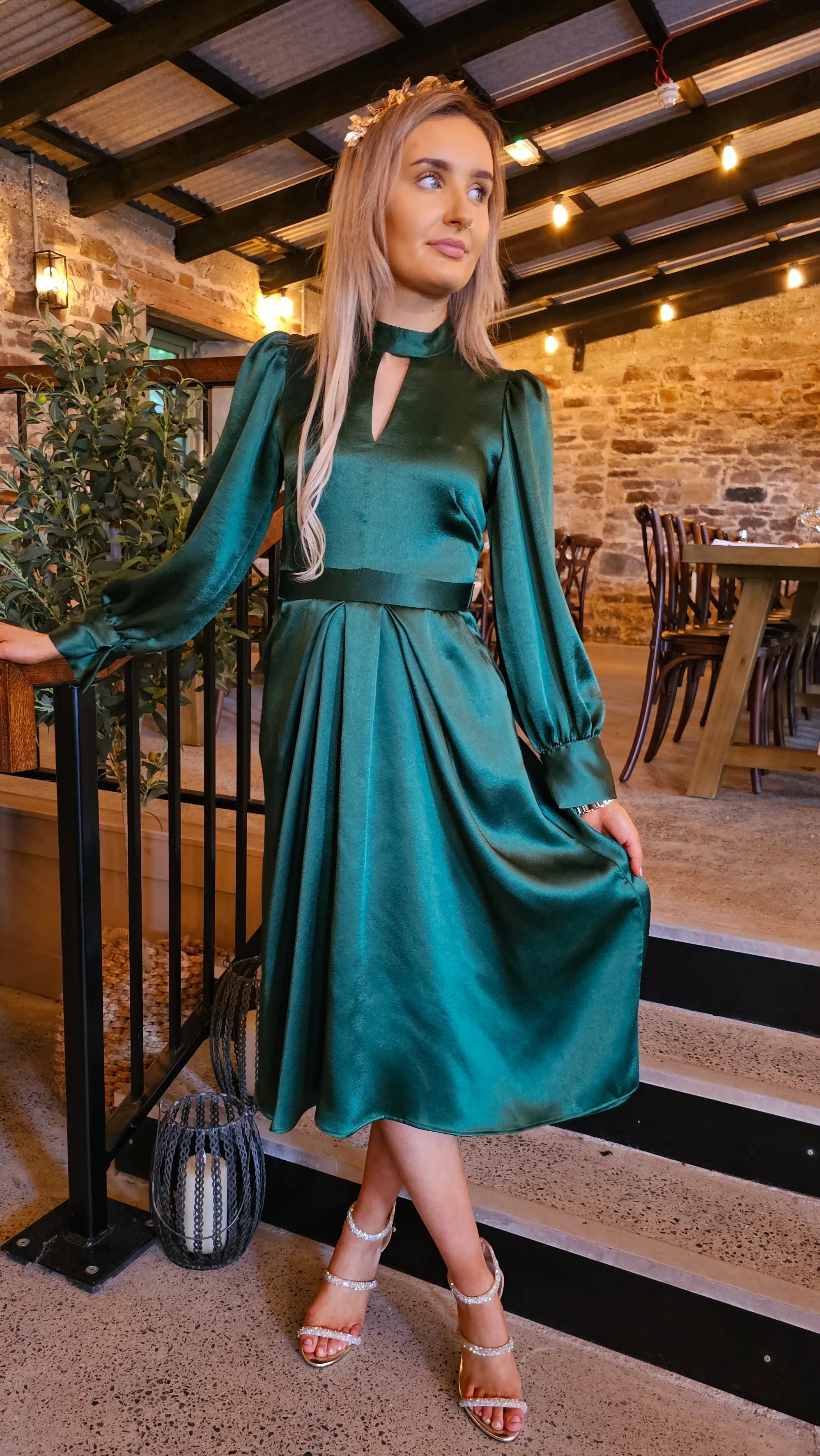 Claire  Dress-Green