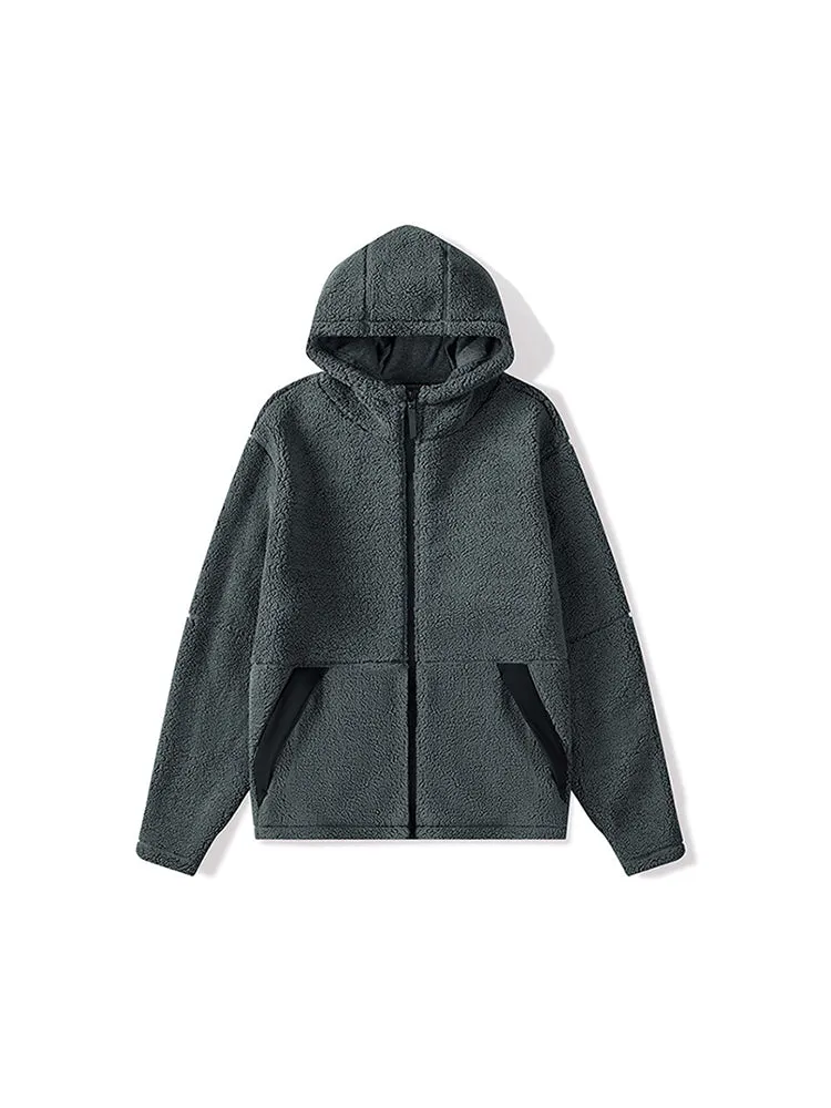 Cotton Fleece Hooded Jacket Fleece Outdoor Warm Thickened Jacket