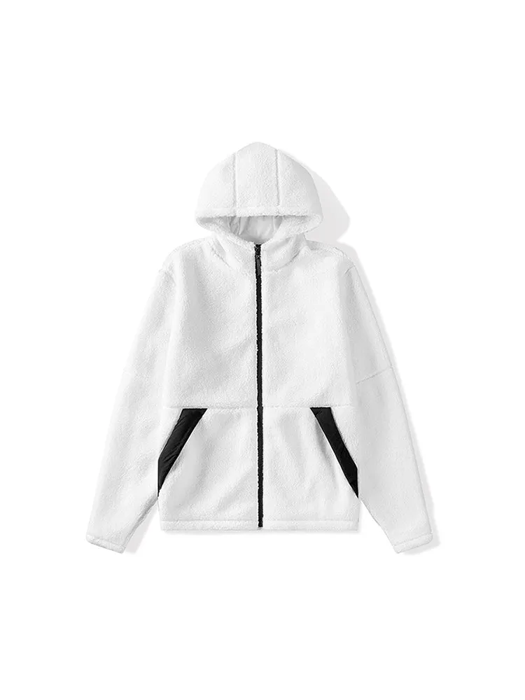 Cotton Fleece Hooded Jacket Fleece Outdoor Warm Thickened Jacket