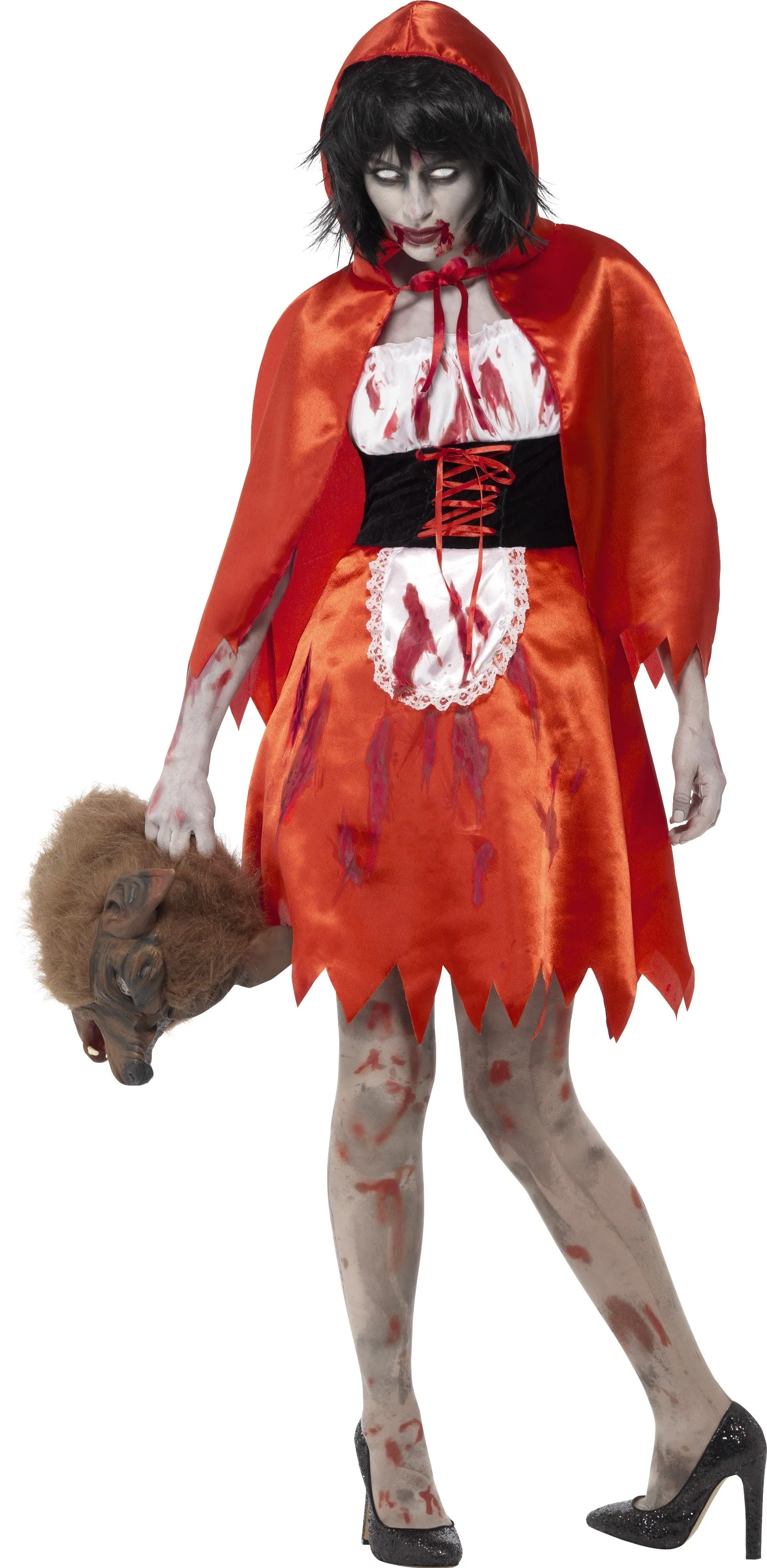 Creepy Zombie Little Miss Hood Ladies Costume