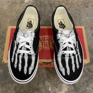 Custom Authentics Skeleton Boney Feet - Custom Vans Shoes