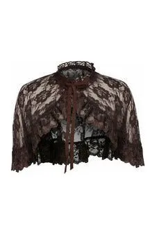 Daisy Corsets Brown Lace Cape