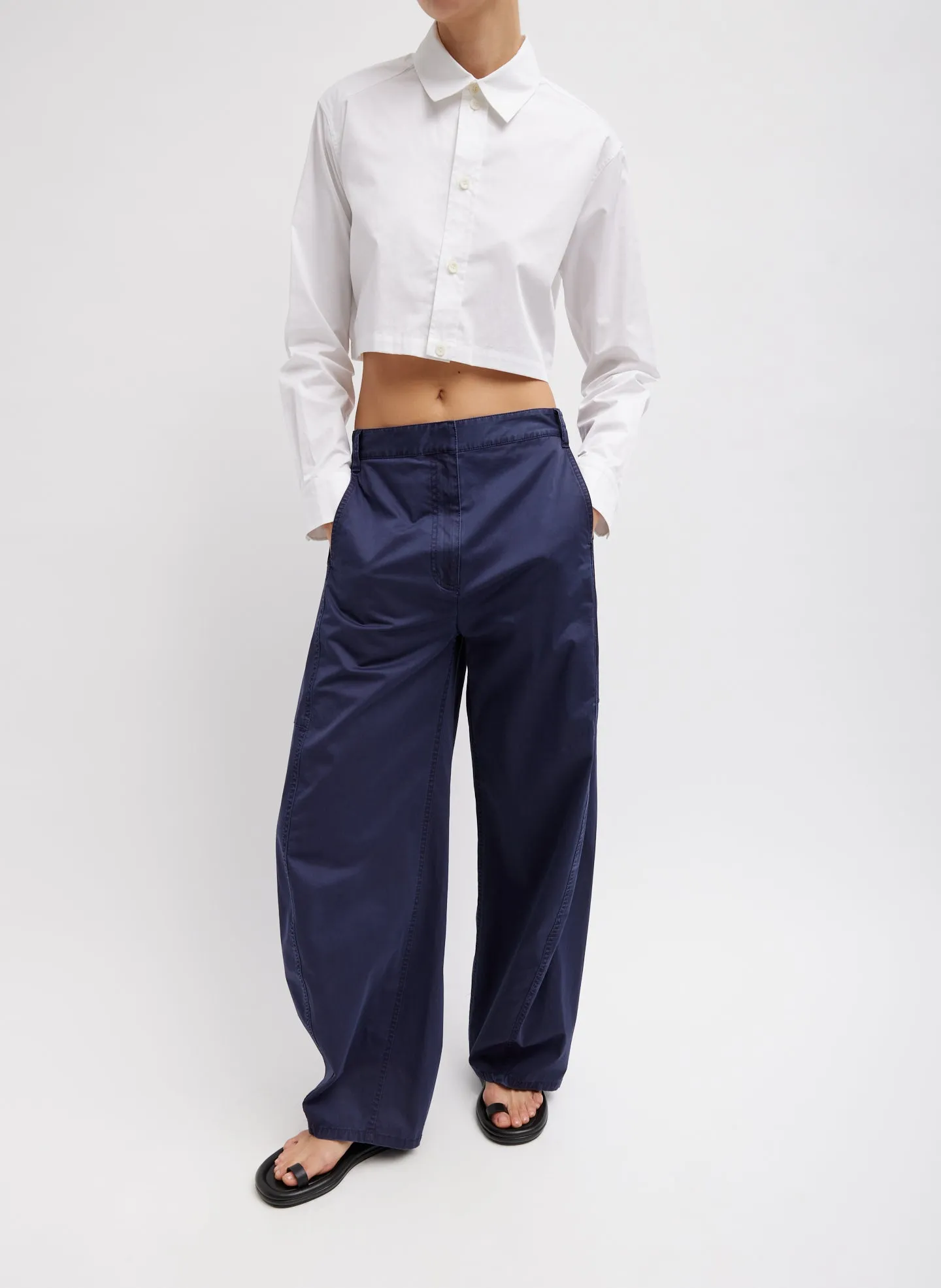 Eco Poplin Cropped Shirt