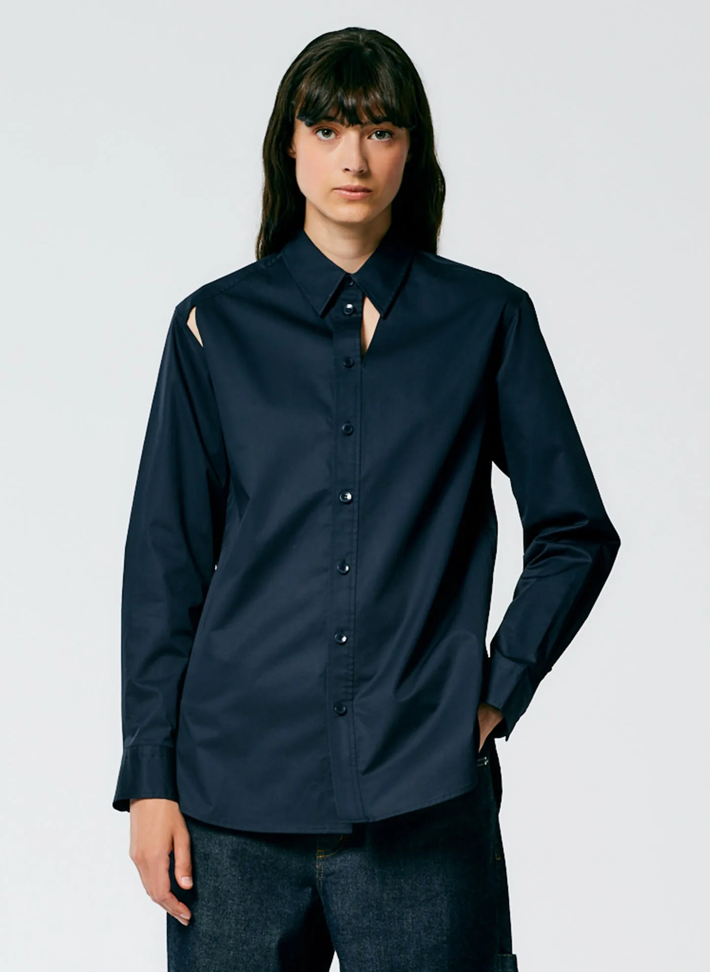 Eco Poplin Cut Out Charlie Shirt