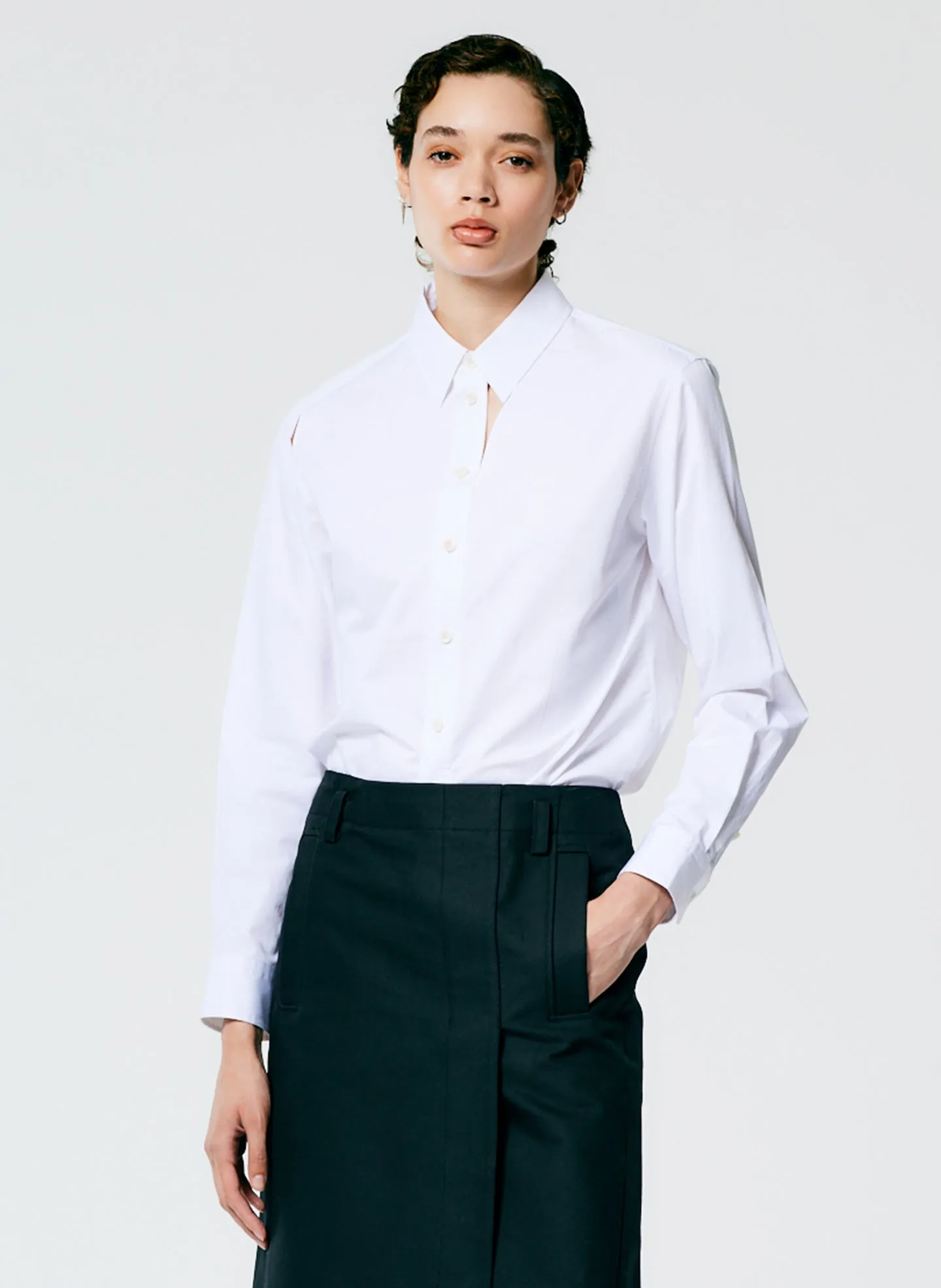 Eco Poplin Cut Out Charlie Shirt