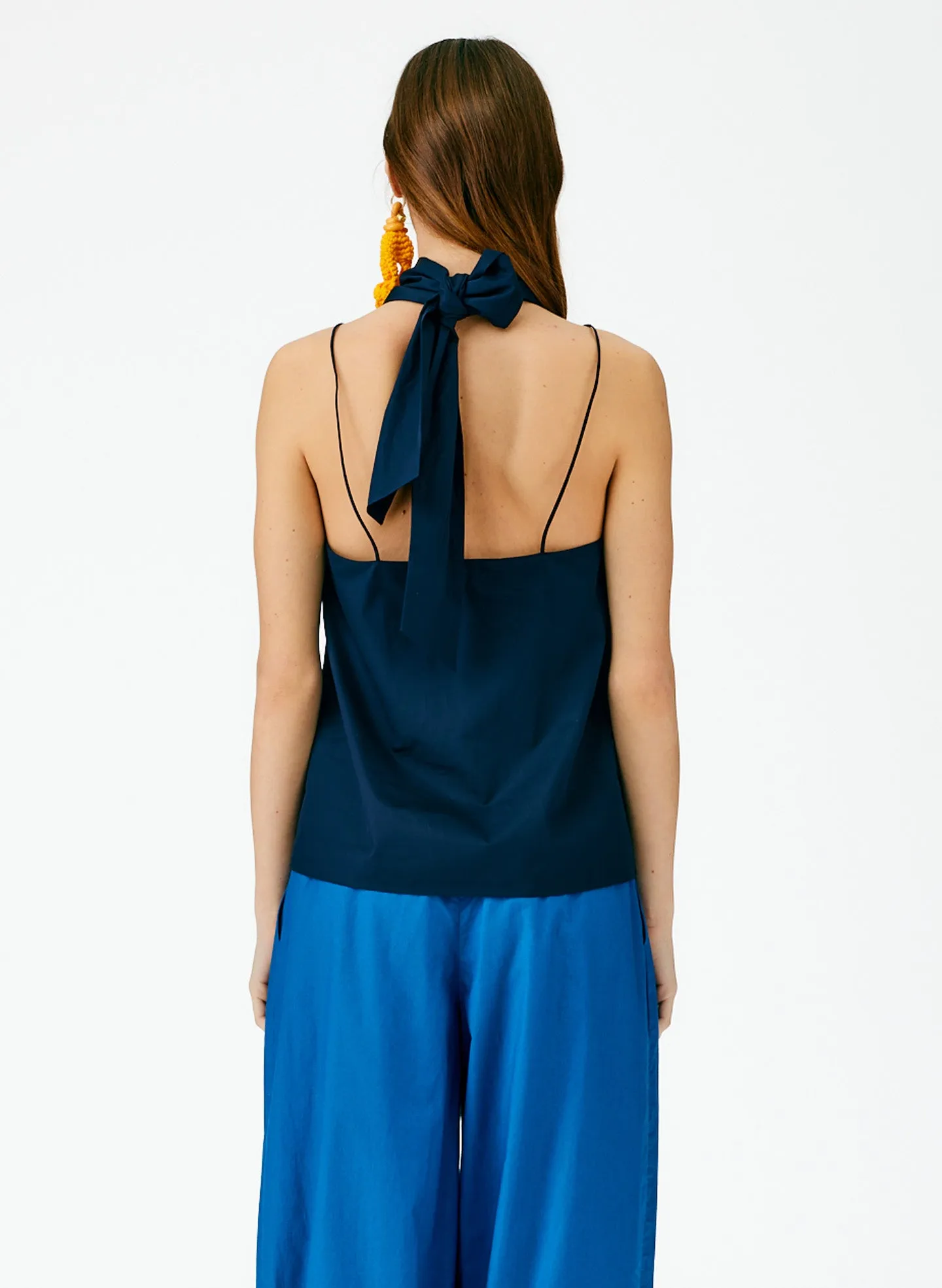 Eco Poplin Halter Top