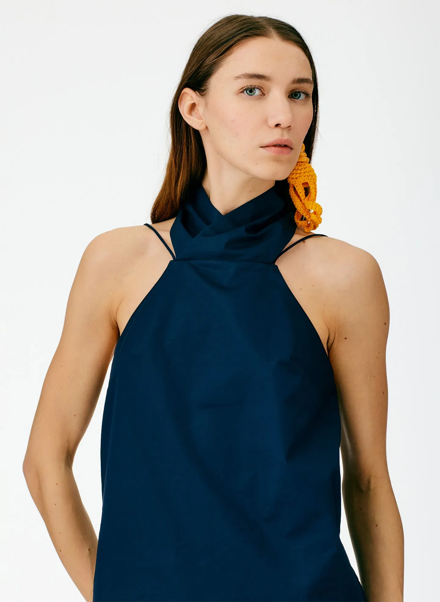 Eco Poplin Halter Top