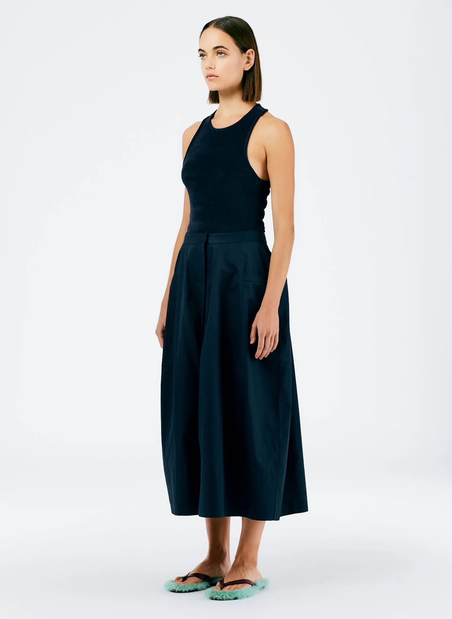 Eco Poplin Lantern Skirt