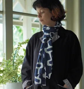 EcoDeluxe Space Indigo Rayon Scarf