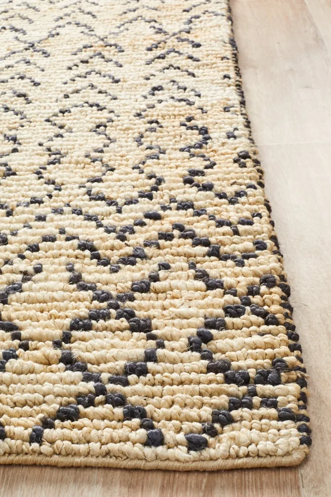 Elki Hand Woven Tribal Jute Rug