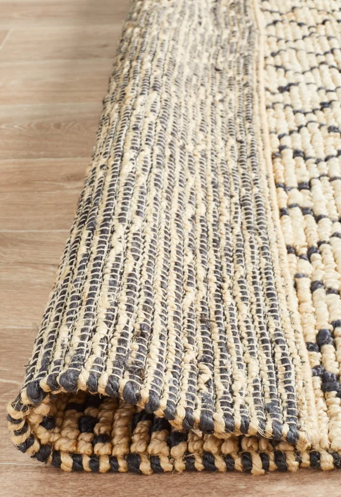 Elki Hand Woven Tribal Jute Rug