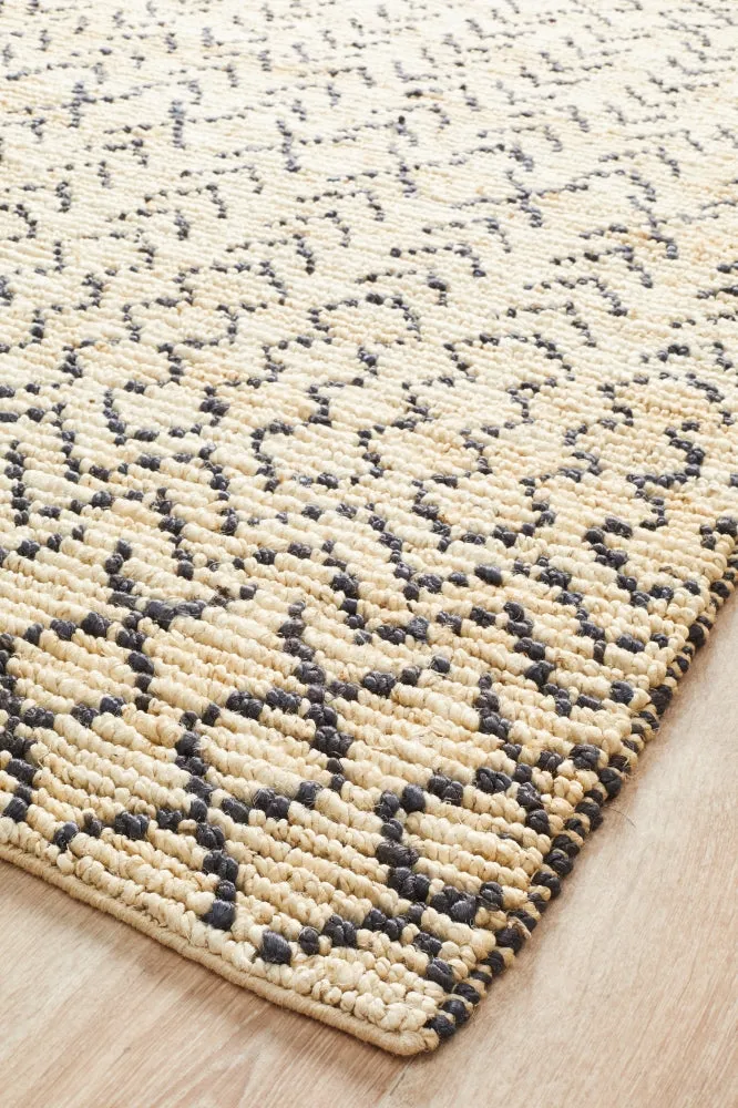 Elki Hand Woven Tribal Jute Rug