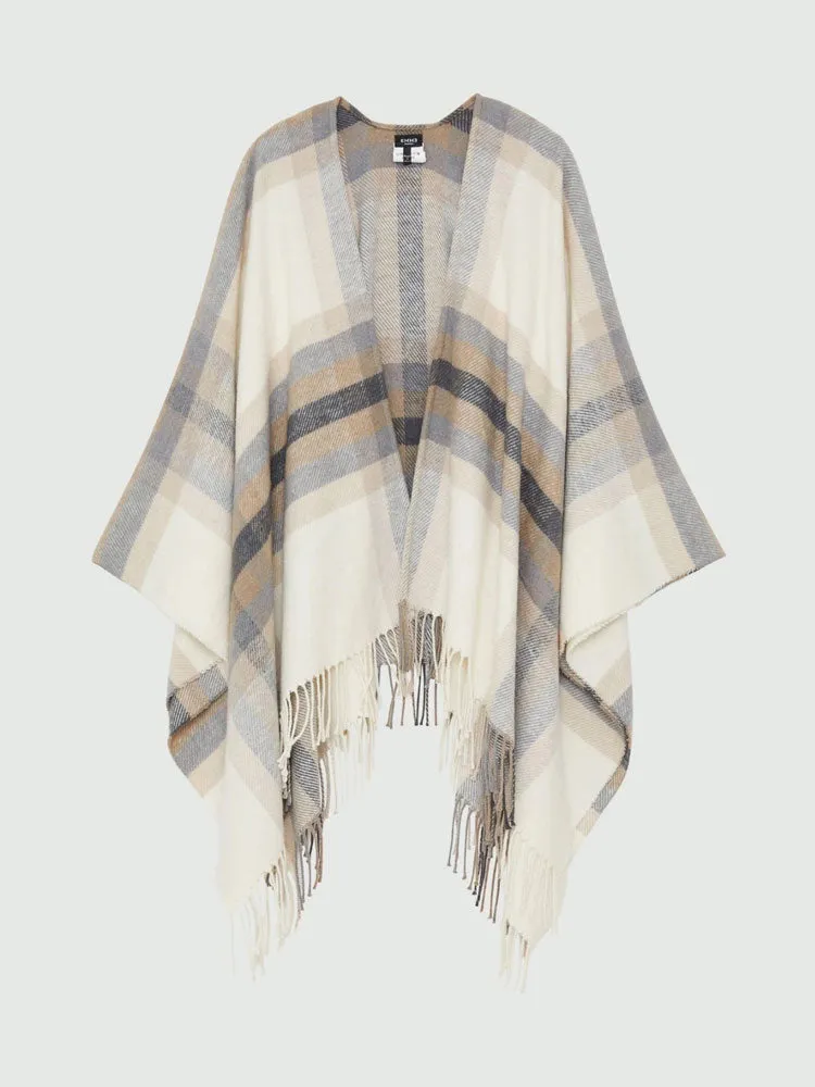 Emme Marella Nella Cape Beige Tartan