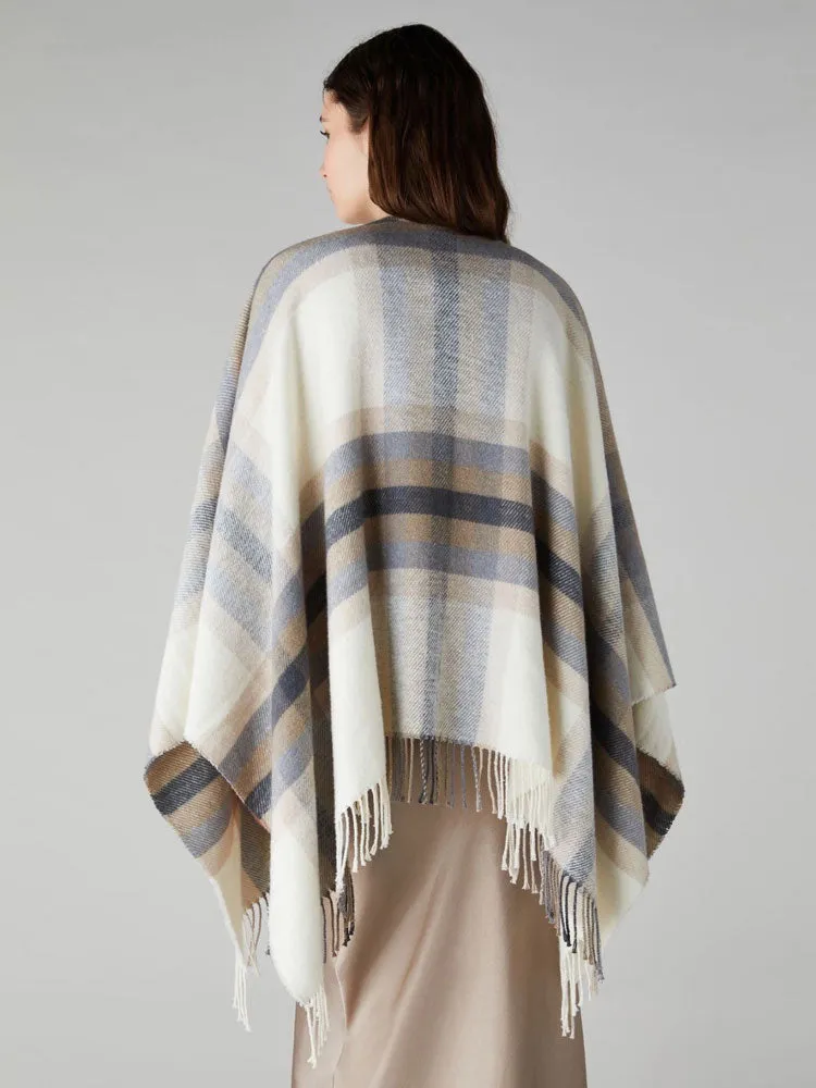 Emme Marella Nella Cape Beige Tartan