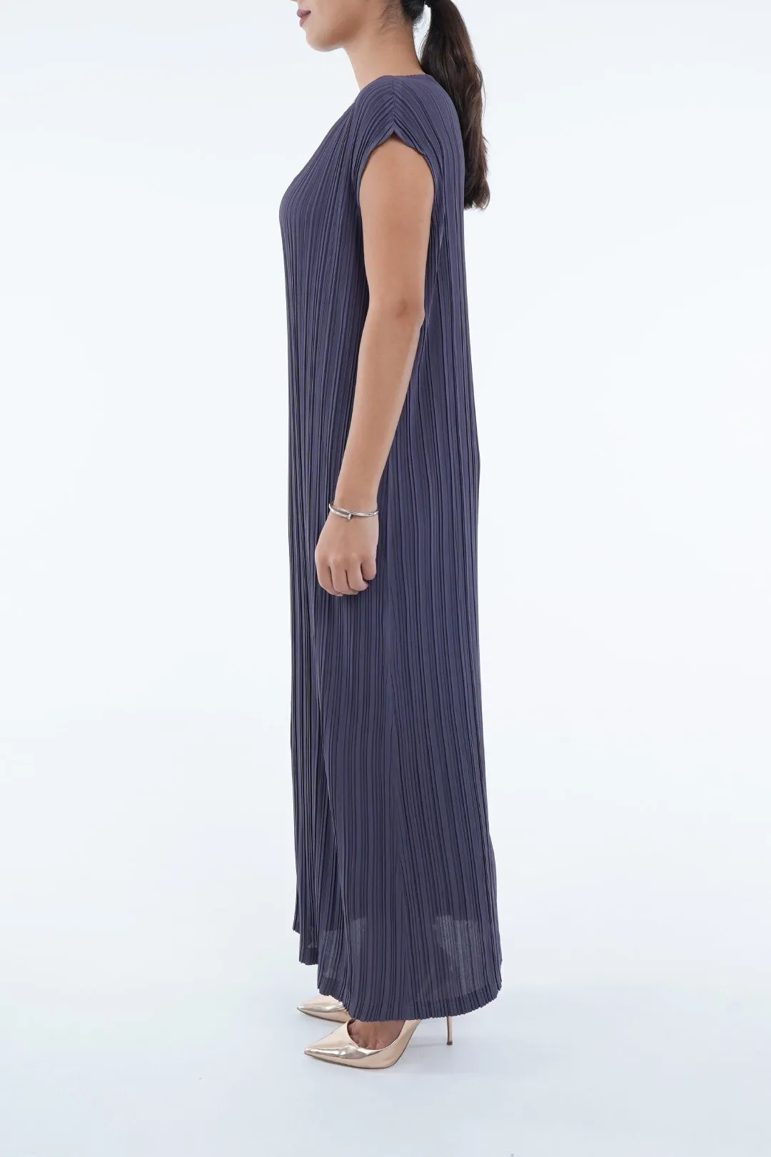 Emmy Sleeveless Pleated Dress