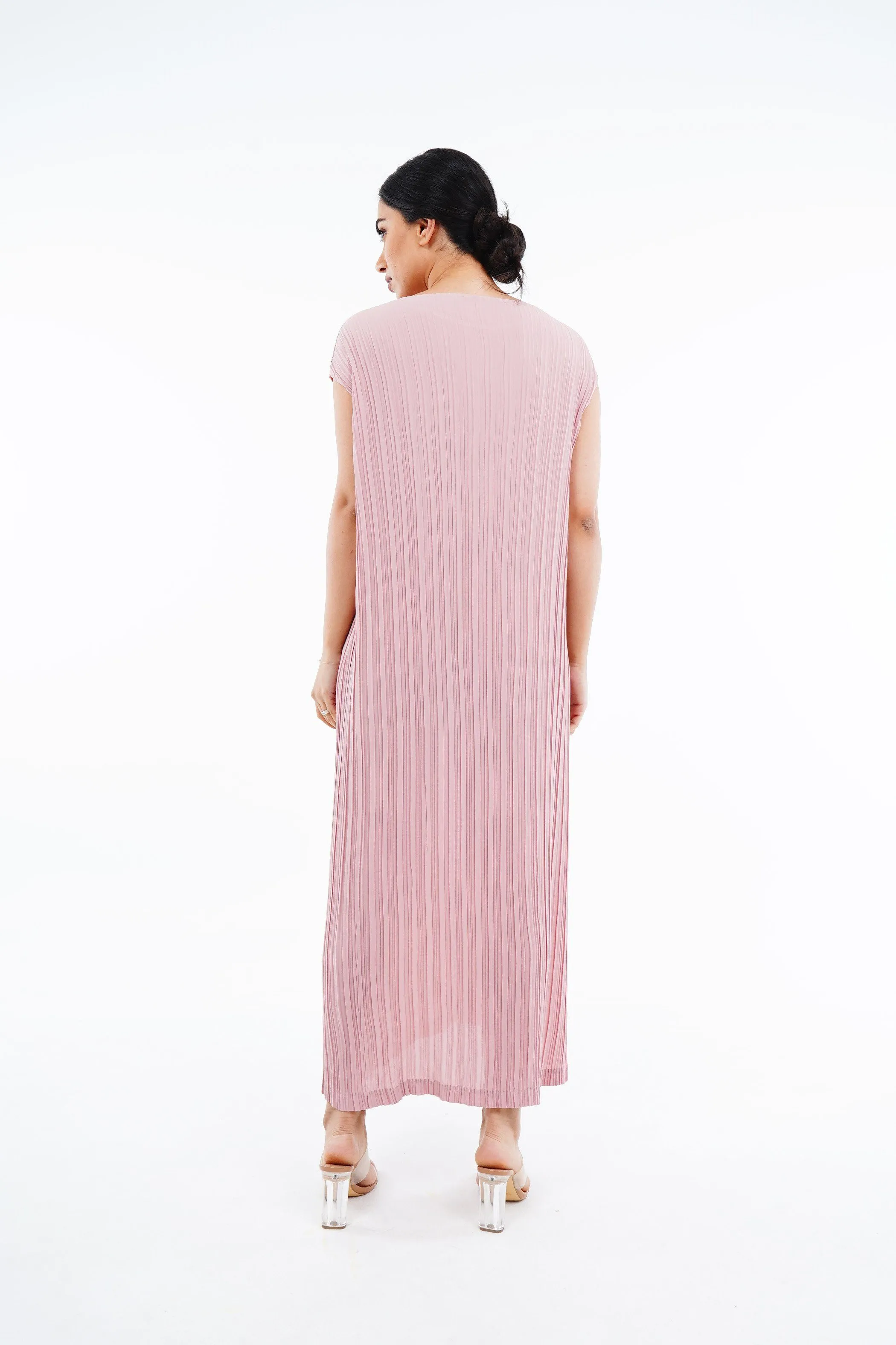 Emmy Sleeveless Pleated Dress