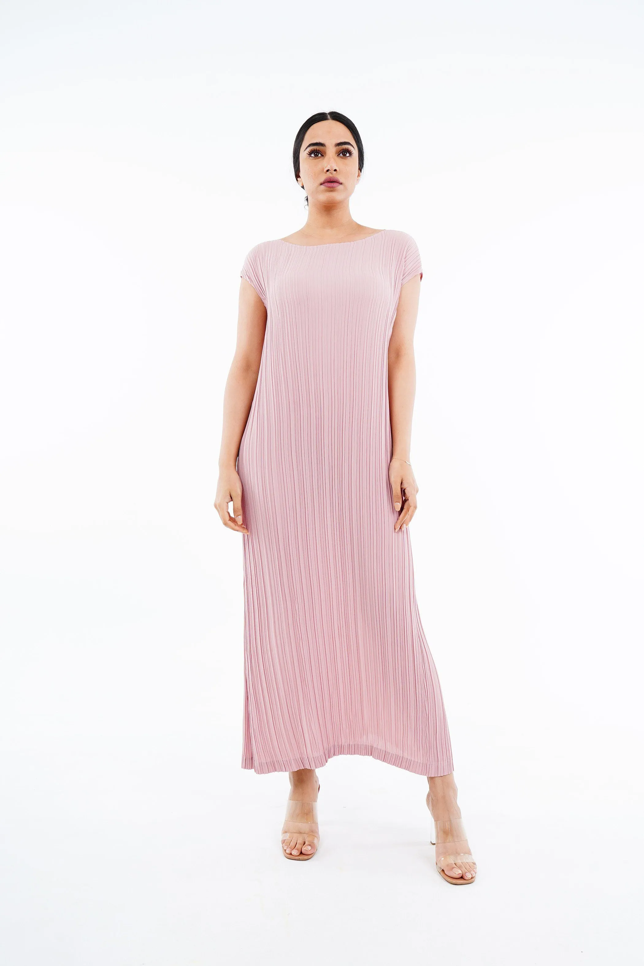 Emmy Sleeveless Pleated Dress