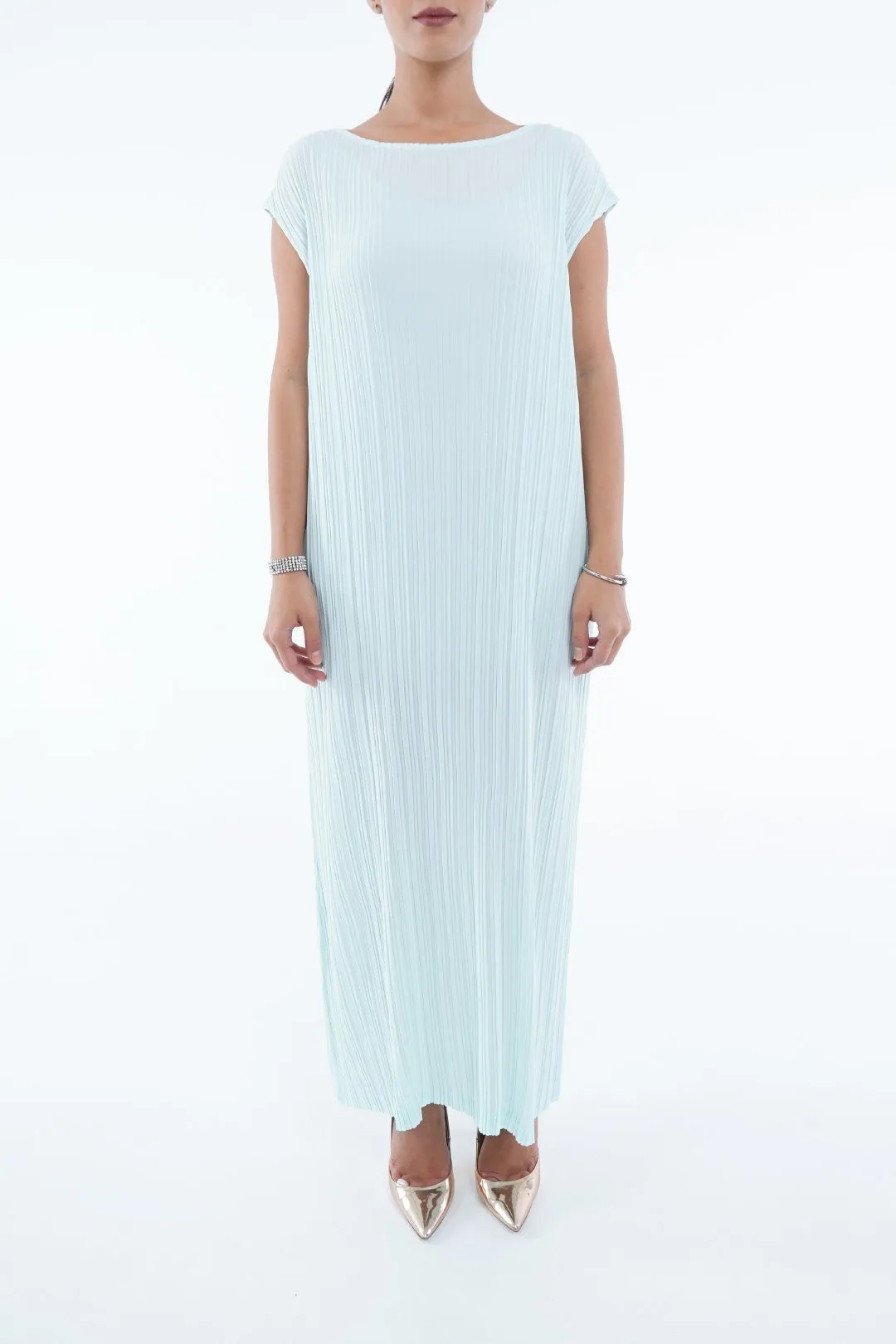 Emmy Sleeveless Pleated Dress