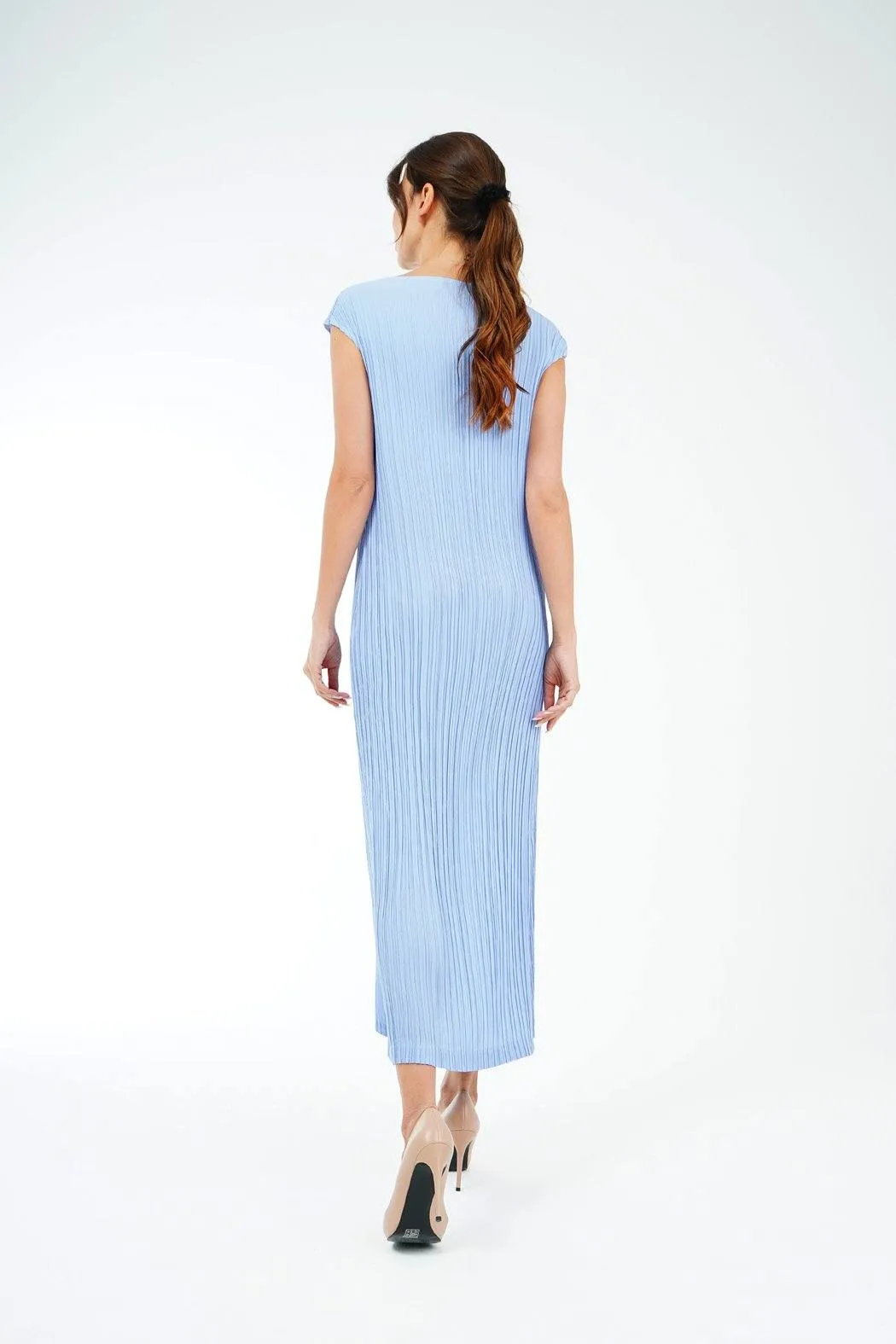 Emmy Sleeveless Pleated Dress