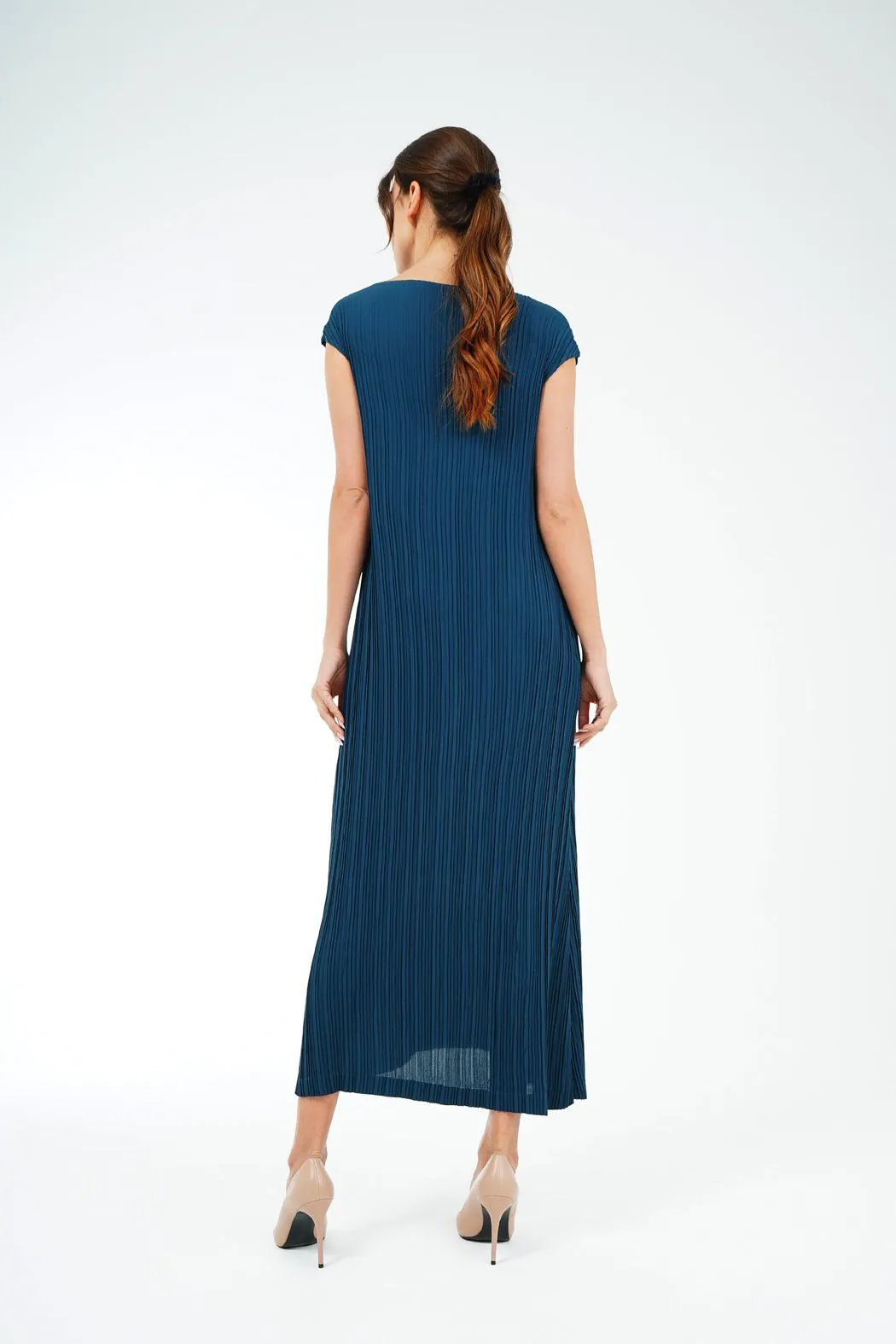 Emmy Sleeveless Pleated Dress