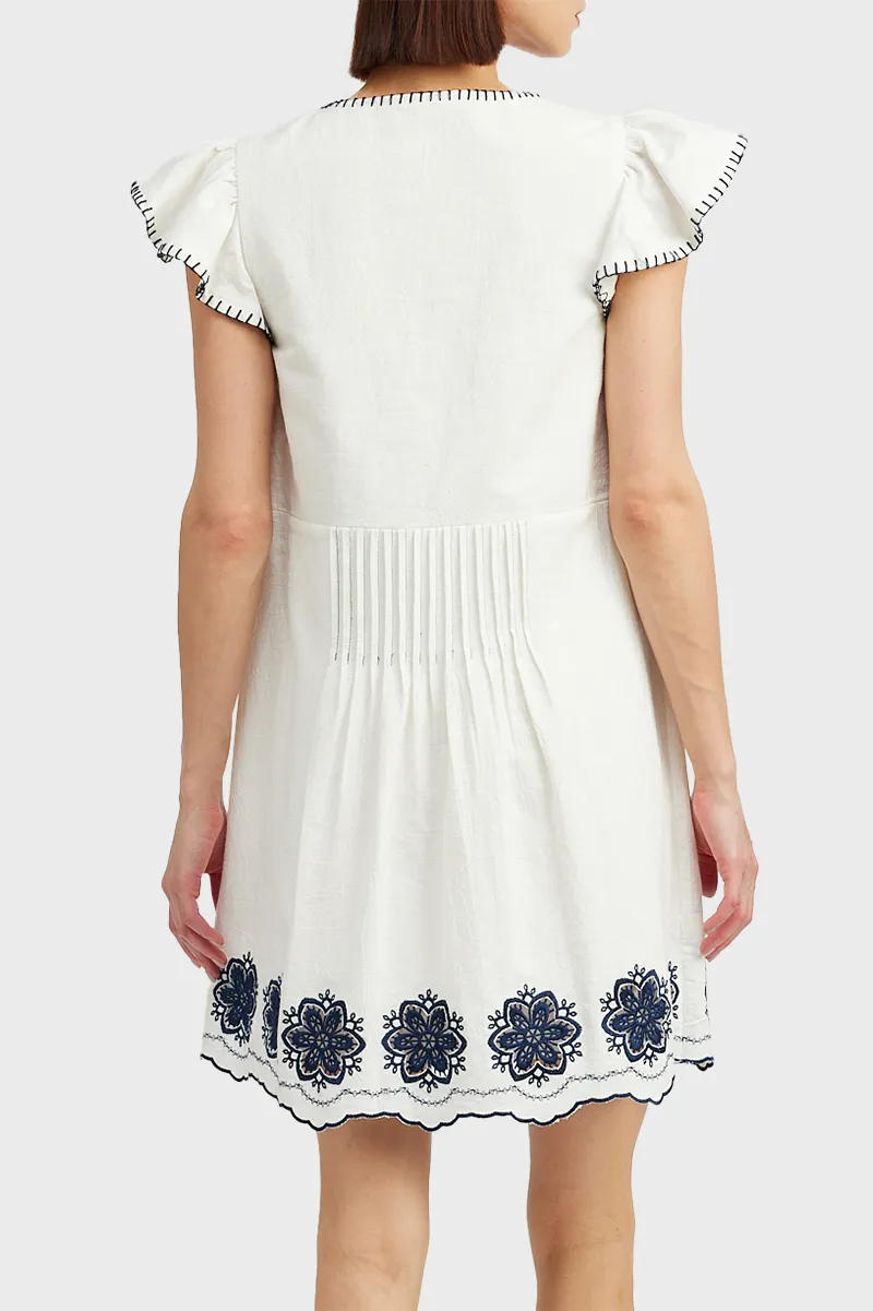 En Saison Dawson Embroidered Mini Dress