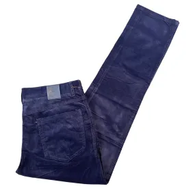 Enzo Alpha-387 Dark Navy Velour High End Pants