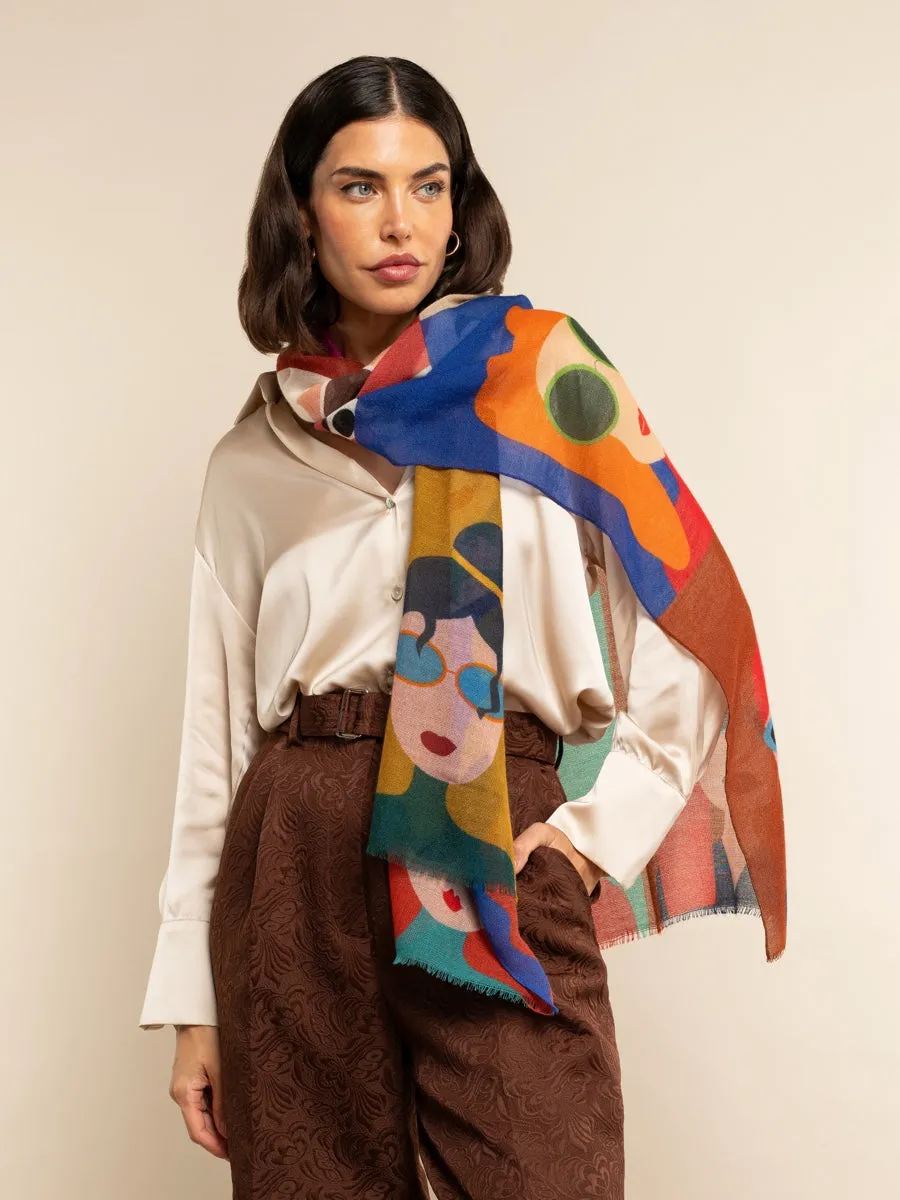 Evelina - soft and lightweight Italian scarf from premium wool