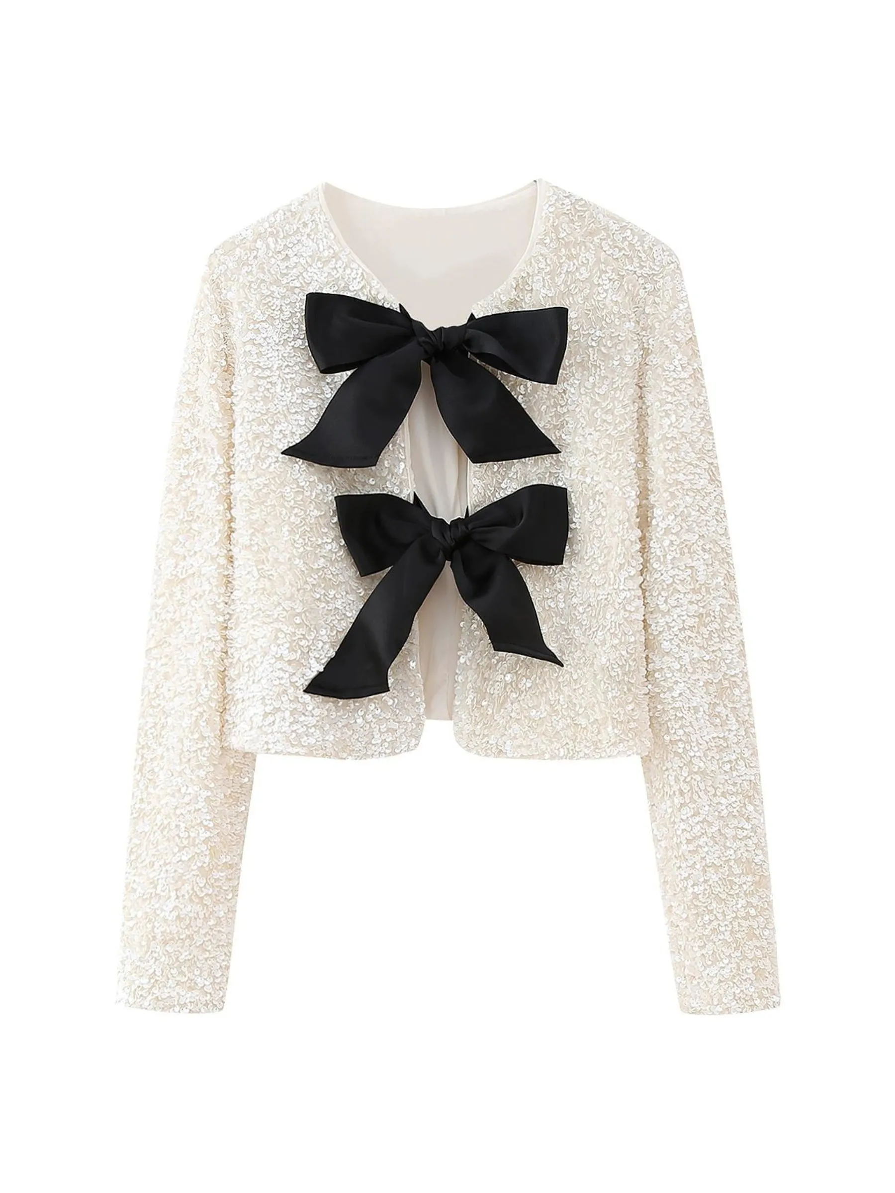 Fashionkova Wendy Sequin Bow Jacket