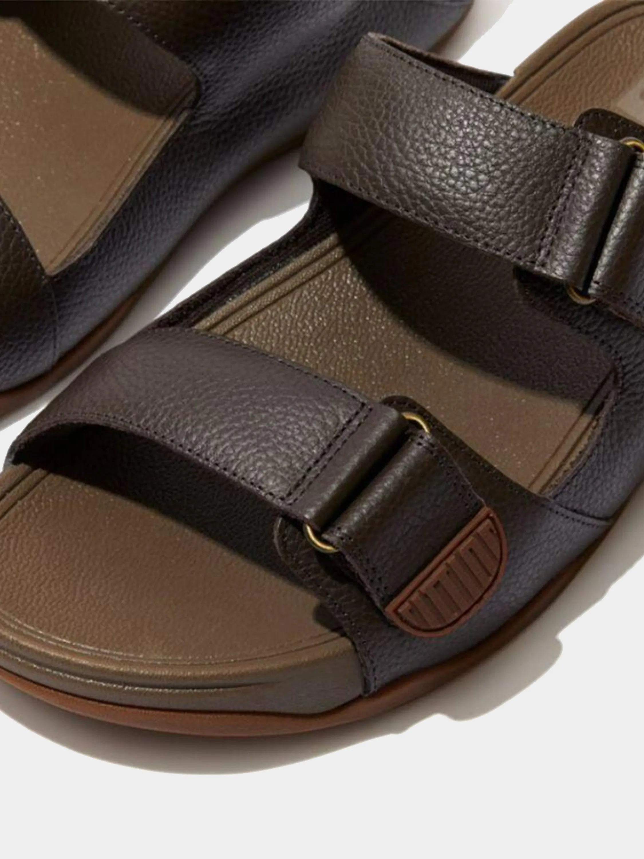 Fitflop Men's Gogh Moc Adjustable Leather Slides