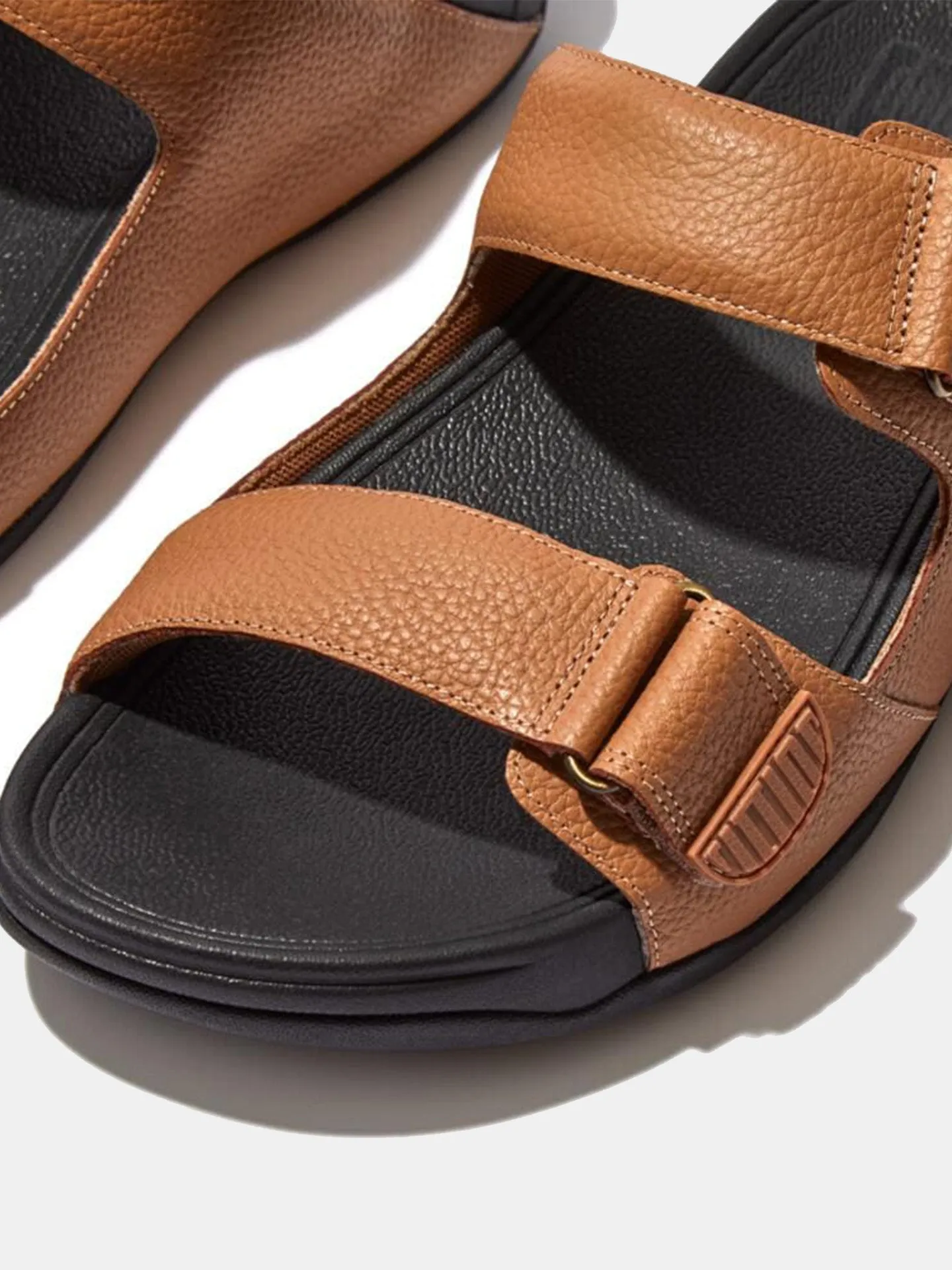 Fitflop Men's Gogh Moc Adjustable Leather Slides