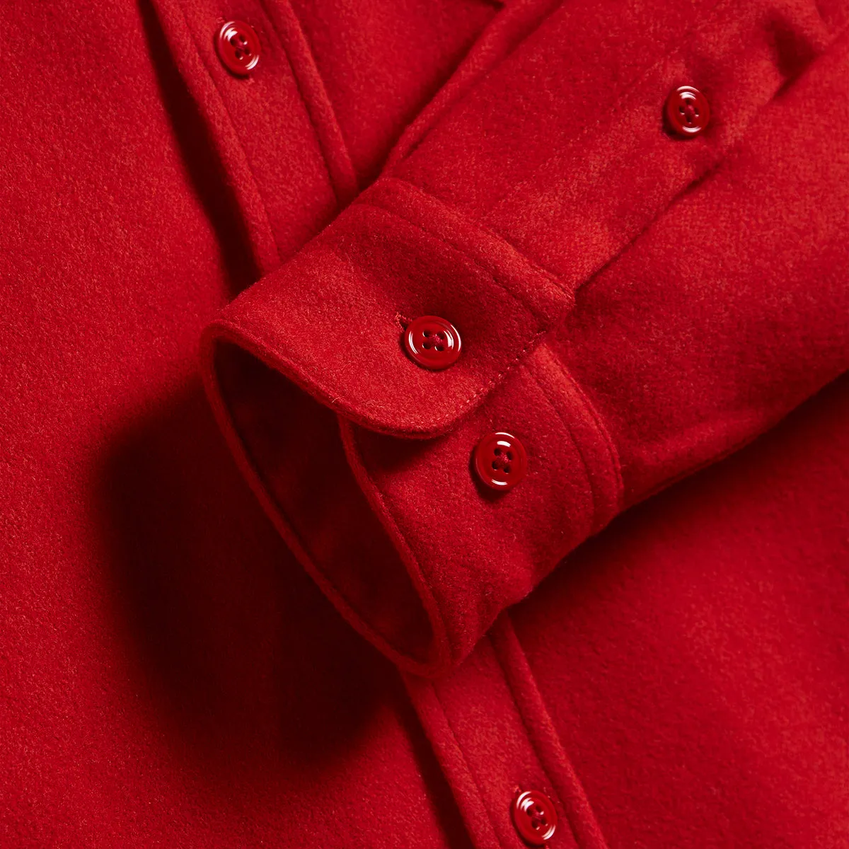 Form Wool Shirt - Red