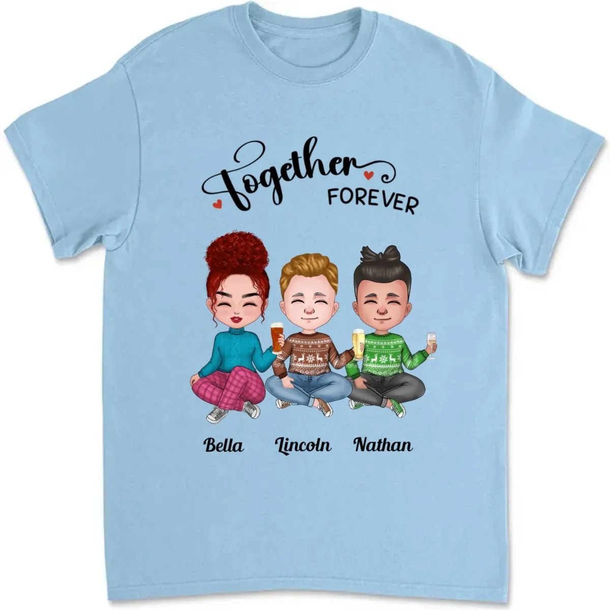 Friends - Together Forever - Personalized T-Shirt