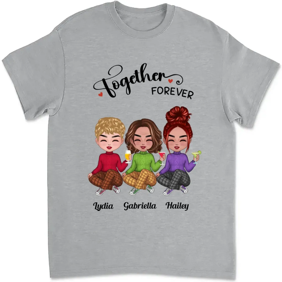 Friends - Together Forever - Personalized T-Shirt