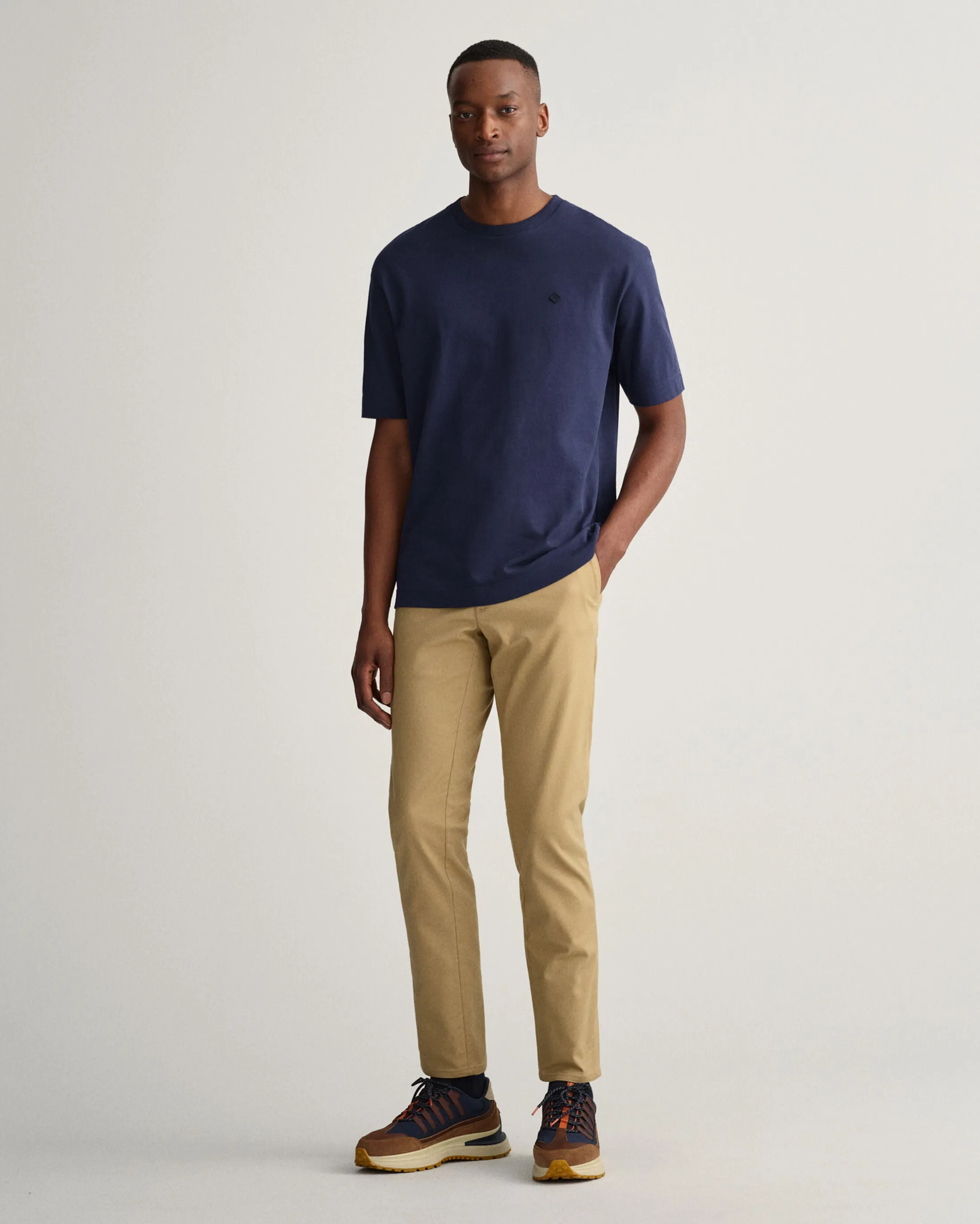 GANT - Hallden Slim Fit Tech Prep Chino, Dark Khaki