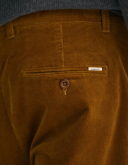 GANT - Regular Fit Cord Chinos, Woody Brown