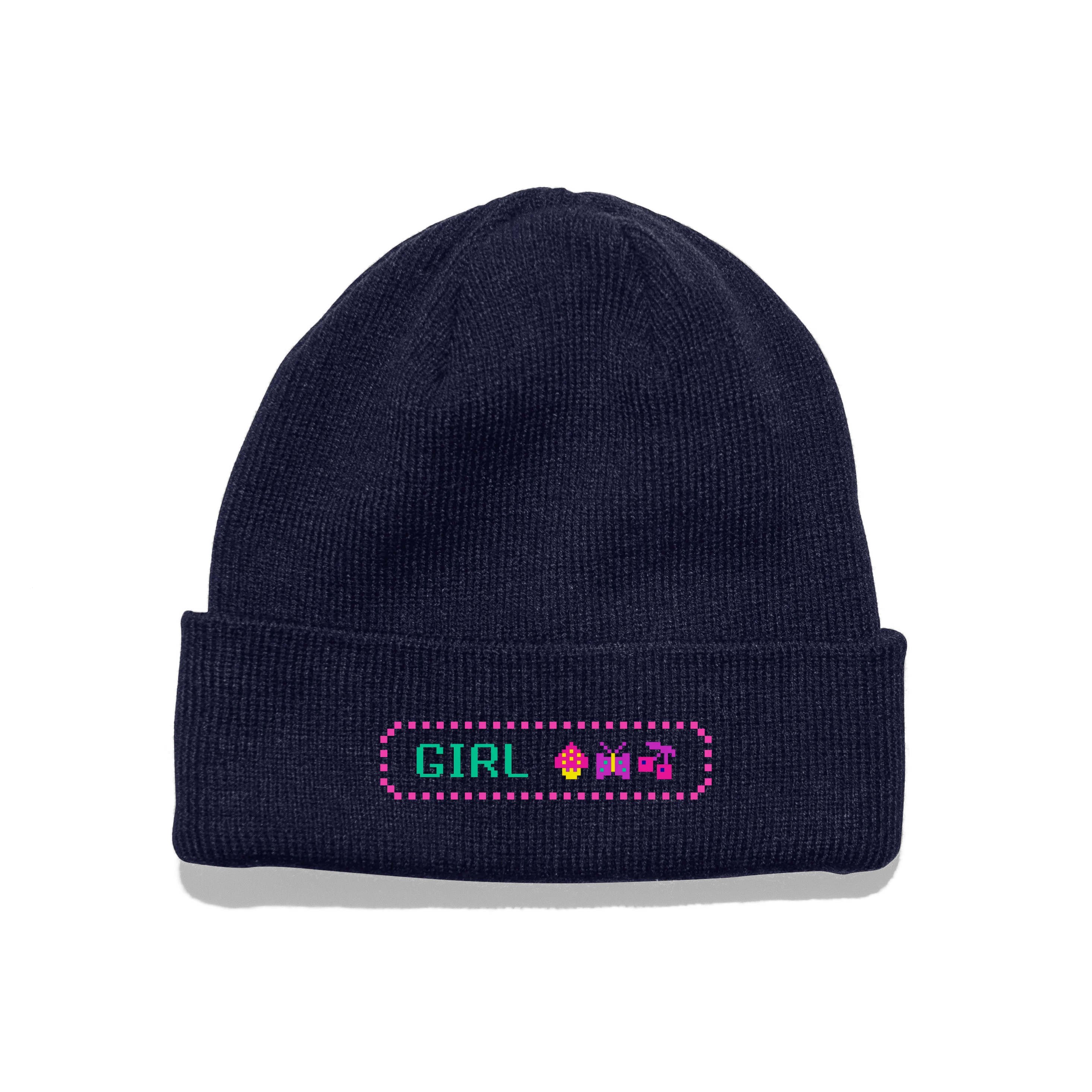 Girl Sanrio Kawaii Arcade Power Up Beanie Navy