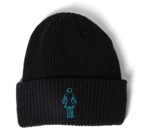 Girl Suzu OG Roll Up Beanie Black