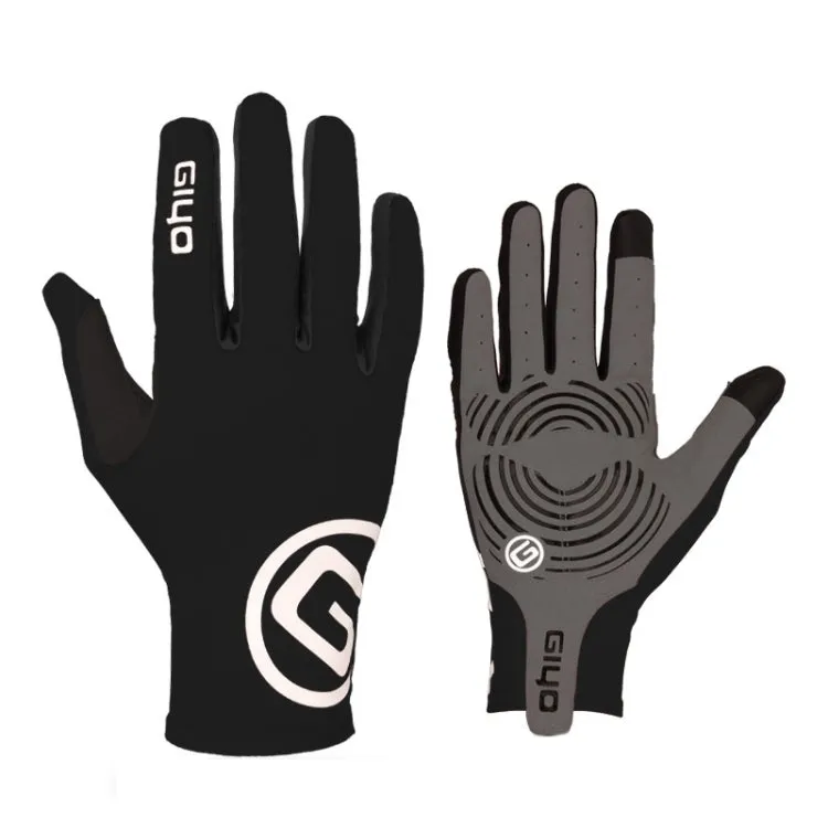 GIYO S-02 Bike Riding Long-finger Gloves, Size:S(Black)